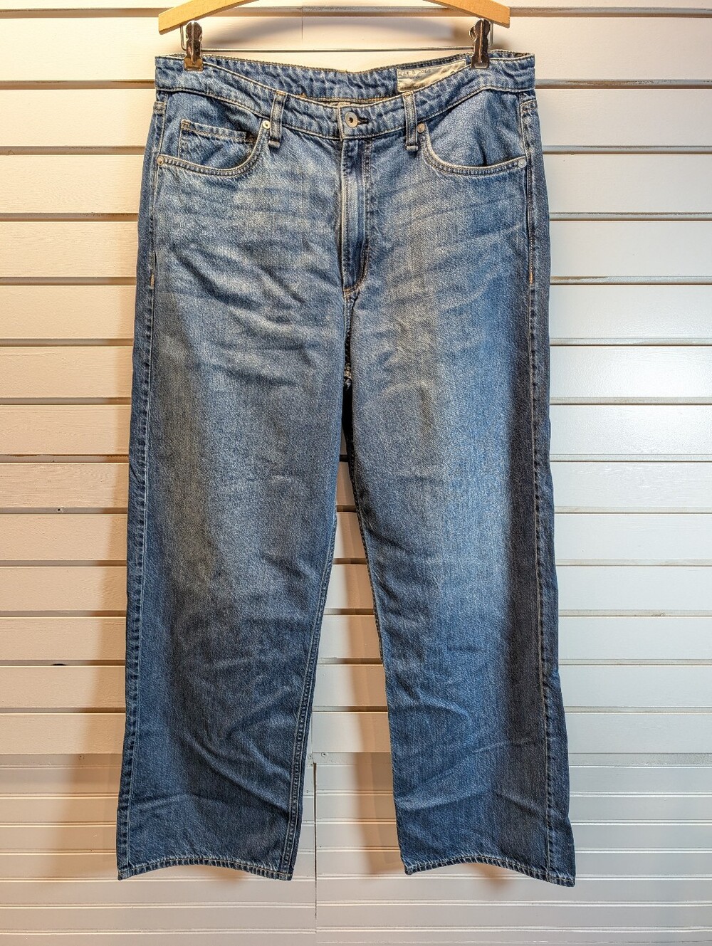 Rag &‎ Bone Lori mid rise wide leg jeans size 32 EUC - Picture 3 of 12